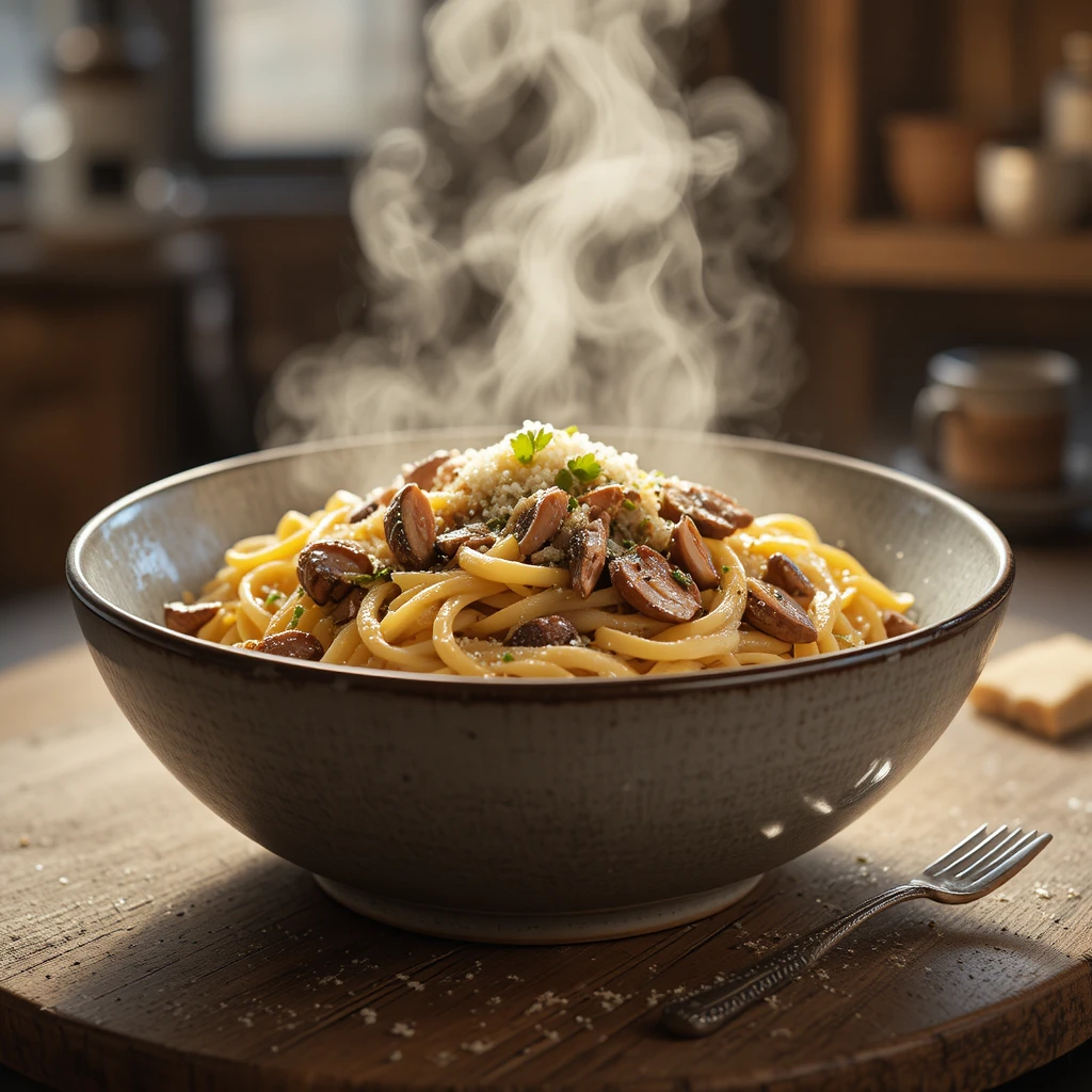 Gammon, Leek & Mushroom Tagliatelle: A Cosy Winter Pasta for Chilly Evenings