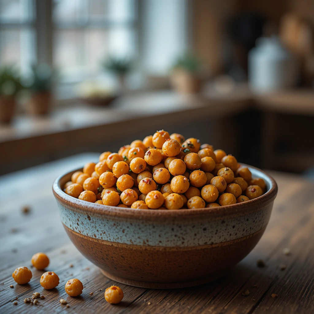 Herb-Roasted Chickpeas: A Crispy, Comforting Winter Snack for Cosy Days