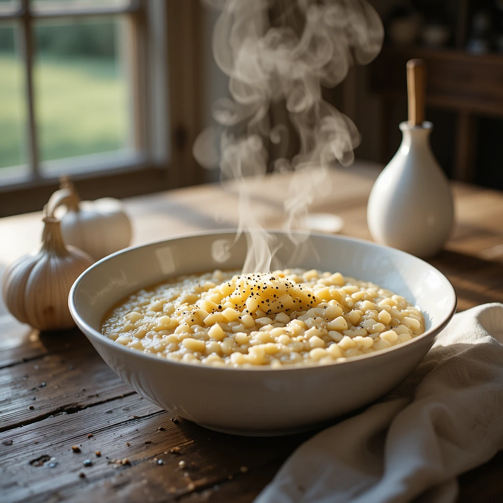 Creamy Garlic Risotto: A Soft & Comforting Spring Dinner