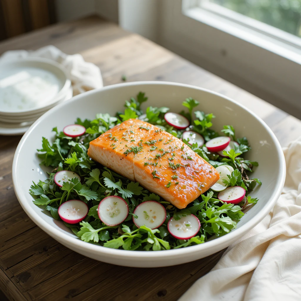 Salmon & Herb Salad: A Light & Fresh Spring Lunch