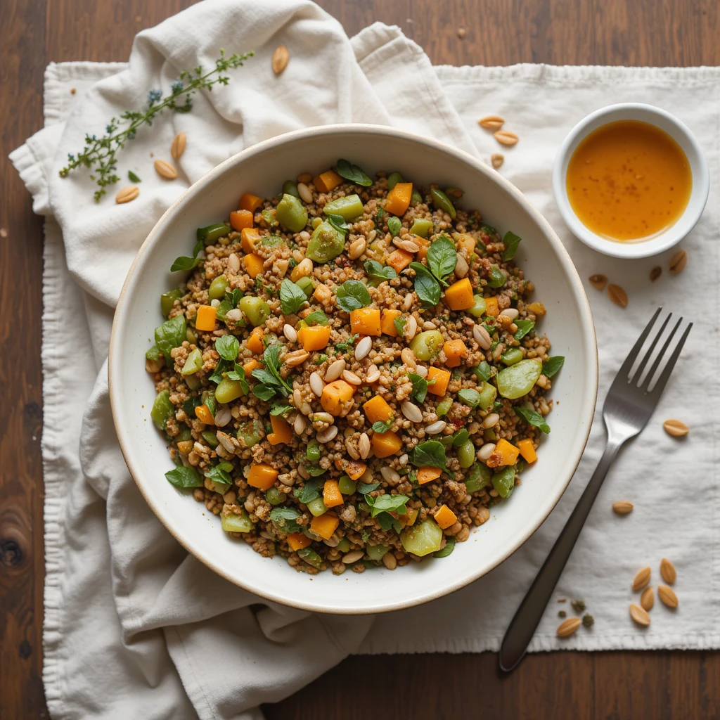 Warm Autumn Grain Salad: A Nourishing & Comforting Seasonal Bowl